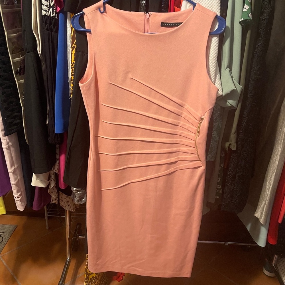 Ivanka Trump light pink sheath dress
